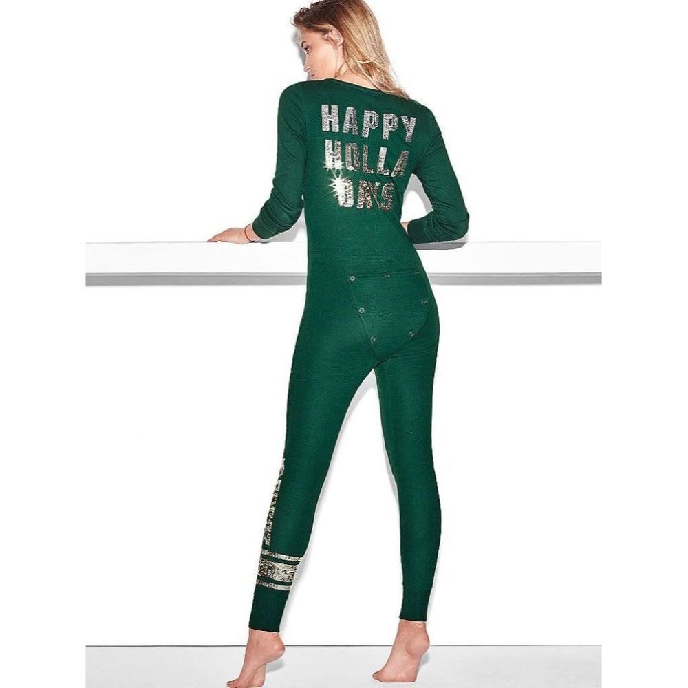VS PINK HOLIDAY ONESIE